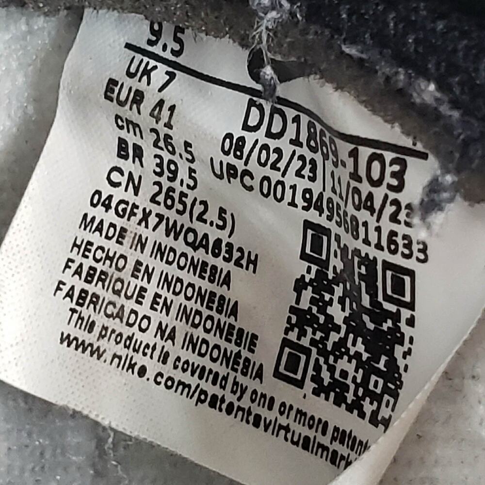 Nike Dunk High Top Panda Black White Women's Sneakers Size 9.5 Athletic - Picture 8 of 9